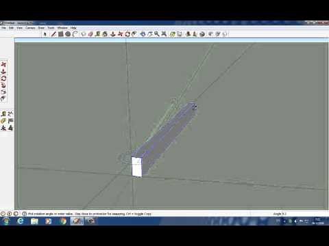 Rotate หมุนวัตถุ Sketchup