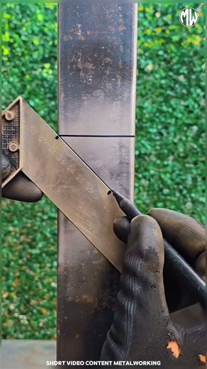 Accurate Angle Marking on Steel 🔩 Precision Metalworking Setup