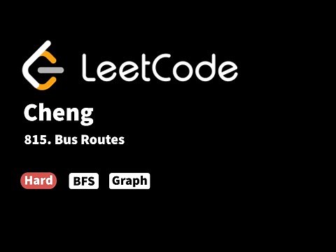 LeetCode 815. Bus Routes