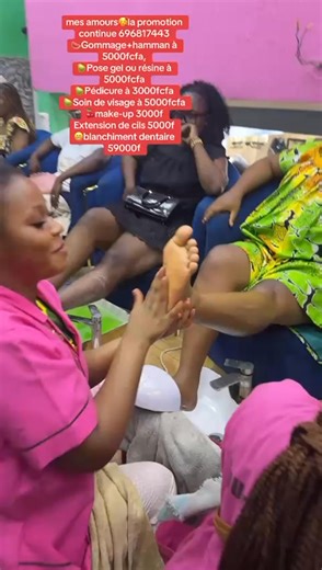 ✨ 𝗣𝗥𝗢𝗠𝗢 𝗙𝗜𝗡 𝗗’𝗔𝗡𝗡𝗘́𝗘 𝗖𝗛𝗘𝗭 𝗬𝗢𝗨𝗬𝗢𝗨 ✨ 696817443 🔥🔥 Entre en 2026 propre, belle et confiante ! 🔥🔥 🎭 𝗙𝗜𝗡𝗜 𝗟𝗘𝗦 𝗡𝗘́𝗚𝗟𝗜𝗚𝗘𝗡𝗖𝗘𝗦 ! Nouvelle année = nouvelle version de toi 💄 Offre-toi une vraie mise en beauté complète pour briller sans complexe ✨ 🎉🥳 06 SOINS COMPLETS À SEULEMENT 11 000 F 🥳🎉 💥 Offre spéciale fin d’année – quantité limitée ! 💖 𝗟𝗘 𝗣𝗔𝗖𝗞 𝗖𝗢𝗠𝗣𝗥𝗘𝗡𝗗 : ✨ Pédicure ✨ Hammam au gel éclat ✨ Massage du visage ✨ Bain d’huile ✨ Massage de