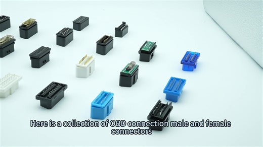 Assembled 16 Pin J1962 OBD OBDII OBD2 Female With Car Connector