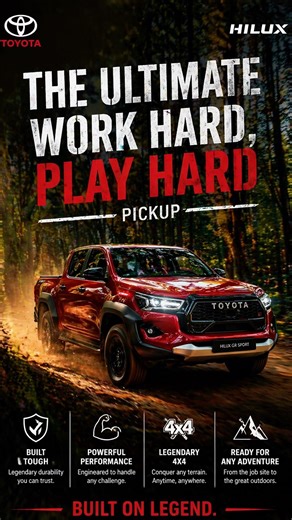 Toyota Hilux 2026 🔥 Built Tough – Nothing Stops This Truck