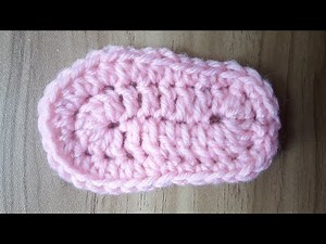 Guide to Crochet shoe sole 0-3 months / Crochet Baby Shoe Sole