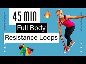 45 min 🔥 Resistance Bands Workout | MINI LOOPS all standing Follow Along Exercises