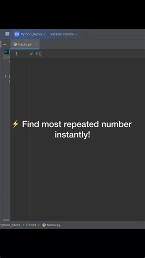 Find Most Frequent Number Instantly in One Line #shorts #python #coding #learnpython #pythontricks