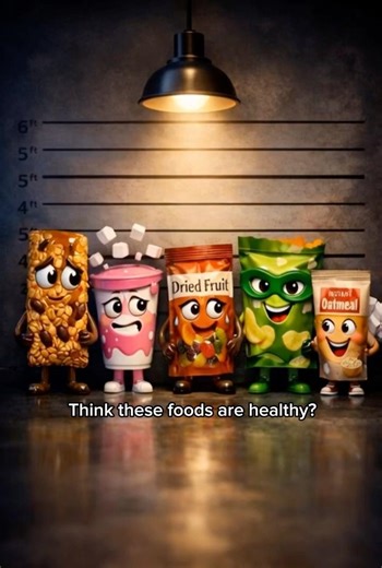 You think are healthy (but aren’t) 🤯🤯 #nutritionfacts #food #health #shorts