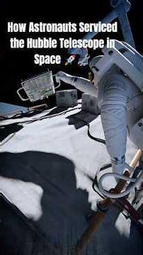 How Astronauts Serviced the Hubble Telescope Moon #nasa #space #moon#earth #usa #shorts#animation#3d