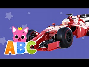 Learn ABCs with Pinkfong: Race car, Fire Truck, Air balloon | Vehicles Name | Pinkfong ABC for kids