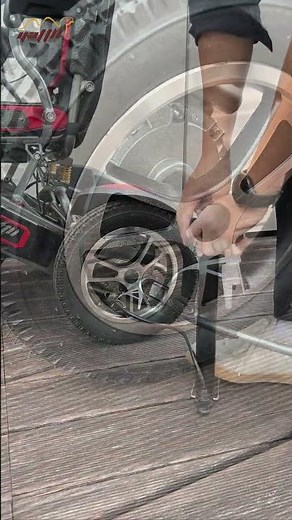 How to Air Up Power Wheelchair Tires with an Inflator? #electricwheelchair #manufacturer #factory