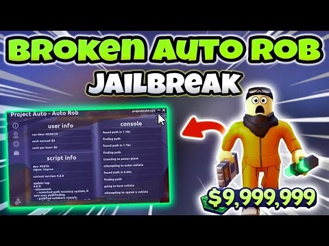[New] Jailbreak Script – Auto Rob, Auto Farm, Money Farm, Anti Cops & More *NoKey*