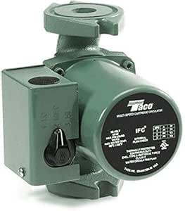 Amazon.com: Taco 0015-MSSF3-IFC Circulador de acero inoxidable de 3 velocidades con IFC - 1/20HP : Herramientas y Mejoras del Hogar