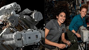 NASA astronauts drop tool bag while out on spacewalk for repair job