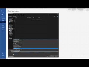 Tutorial: Textverarbeitung mit Microsoft Word - 02 - Dokument speichern