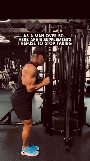 Most guys over 50 think supplements are a waste of money, and honestly, most are. But when you take the right ones, consistently, and pair them with real food… that’s when your body starts firing on all cylinders again. Here are 5 supplements I refuse to stop taking. 1️⃣ Creatine Monohydrate Not just for bodybuilders, it’s for your brain, muscles, and longevity. Creatine helps your cells make more energy (ATP), so you get stronger, recover faster, and think sharper. ✅ Take 5g daily, even on rest