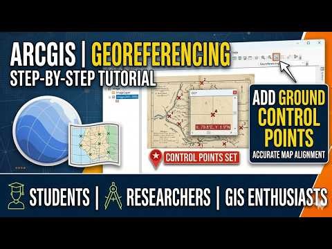 How to Geo reference a Map in ArcGIS | Step-by-Step Tutorial for Beginners.