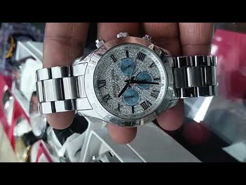 Michael Kors Chronograph Style Stainless Steel Wrist Watch – Silver Dial