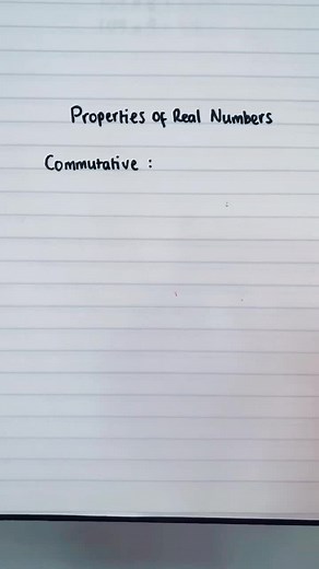 Understanding Properties of Real Numbers