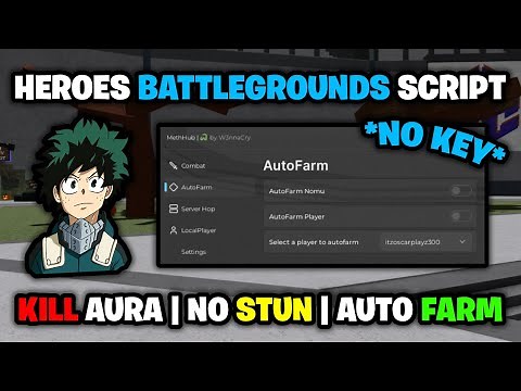Heroes Battlegrounds Script *NO KEY* | Auto Farm, No Stun, Kill Aura, & More! 🔥⚔️