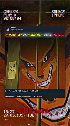 SUSANOO VS KURAMA—FULL POWER