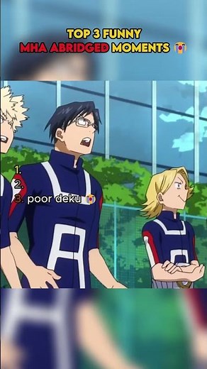 Top 3 FUNNIEST MHA Abridged Moments PT8 😂🔥