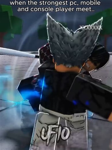 When the Strongest Pc, Mobile and Console player meet in ROBLOX Saitama Battlegrounds