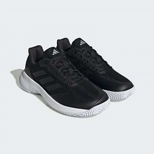 adidas performance Gamecourt 2.0 tennis shoes in core black / core black / silv | ASOS