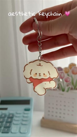 Turning Plastic into Cute Keychain ♻️💗 #diy #kendinyap #bagcharm #easy #craft #recycling #shorts