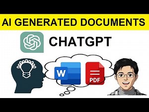 Creating Microsoft Word & PDF Files With ChatGPT | Step-by-Step Guide Word ChatGPT & PDF AI Document