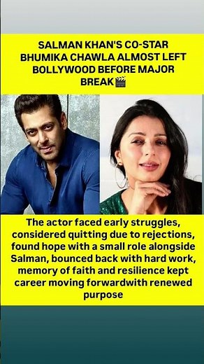 SALMAN KHAN'S CO-STAR BHUMIKA CHAWLA ALMOST LEFT#shorts#vairal#new