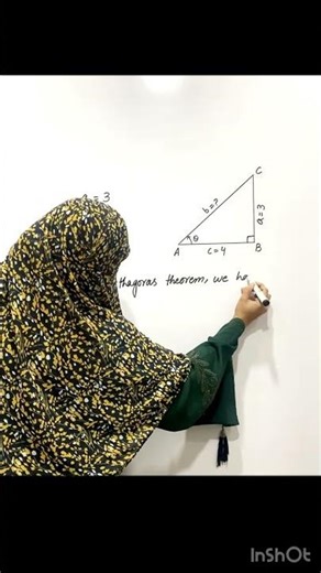 Find third side of right angled triangle bu Pythagoras theorem #basicproblems #shorts