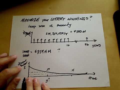 Maximize Your Lottery Winnings - Cash flow diagrams for lump sum equivalency