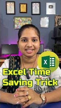 🔥😎 Excel Time Saving Trick 🔥Excel Tips And Tricks #shorts #ytshorts #excel #exceltips #computer