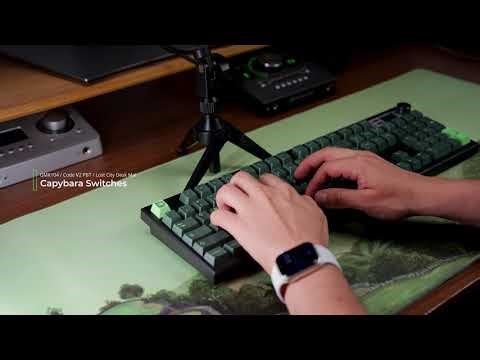 Keyboard Sound Test: Capybara Switches on GMK104 (Code PBT)