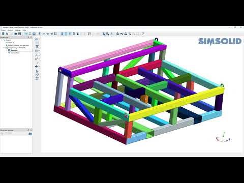 SimSolid: Simula una estructura tubular con soldaduras (sin audio)