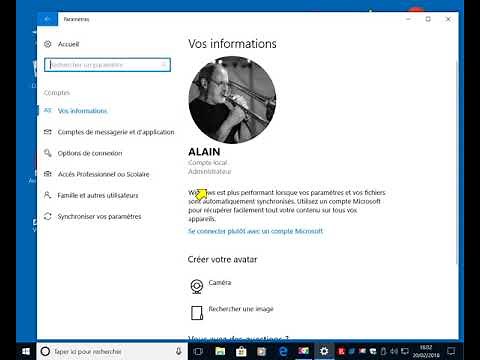 Créer un Nouveau Profil Utilisateur dans Windows 10.