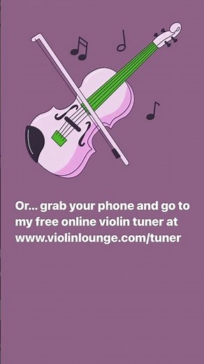 How to tune your violin without a tuning fork