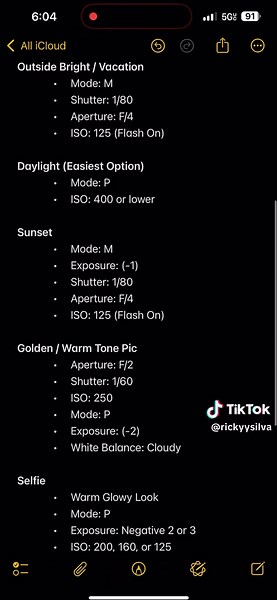 Cannon G7X Mark III Settings Explained
