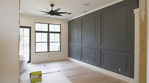 “It’s easier than it looks”: How to build a raised panel feature wall