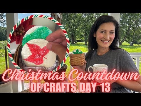 Making Clay Drink Coasters Imprinted with Leaves and Flowers | Christmas Countdown of Crafts Day 13