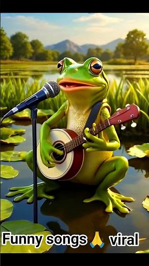 Singing Frog Performance 🎸🐸 | Funny AI Animation"