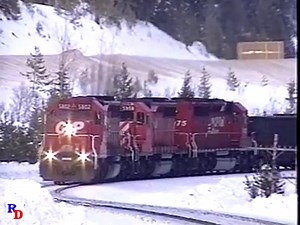 A sulfur train is near the summit of Kicking Horse Pass. From the Highball Productions show "Winter on Kicking Horse Pass" https://rfd.video/KHP | Railfan Depot