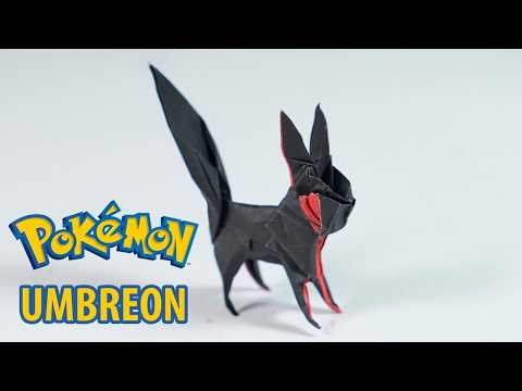 How to Make Origami Umbreon (Pokemon) 🌙 Color Change Tutorial | No Cuts or Glue | Henry Pham