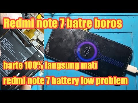 redmi note 7 batre boros 100% battery low problem, redmi note 7 battery drain problem solution