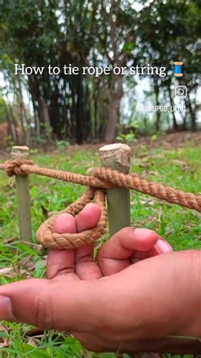 how to tie rope or string 🧵 #funny #wise