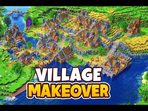 ► Transforming An Entire Village In Minecraft | Full Time-Lapse