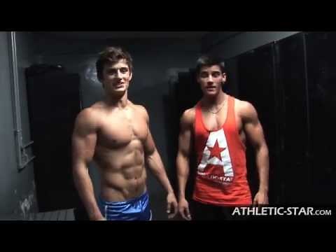 BRYANT WOOD Fitnessmodel from USA with one of his triplet brother