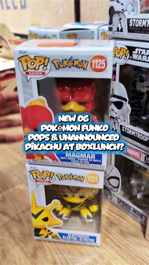 Nuevos Funko Pops de Pokémon y Pikachu en Boxlunch