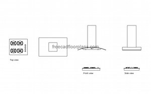 Hood and Hob - Free CAD Drawings