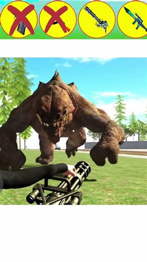 Monster vs All Weapons Challenge 😱 | Pistol FAIL ❌ Machine Gun FAIL ❌ Missile PASS 🚀 Indian bike