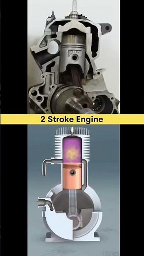 WHAT is a 2 Stroke Engine? #cad #3ddesign #engineering #ajdesignhub #stroke #engine